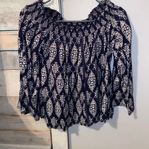 off the shoulder dressy top